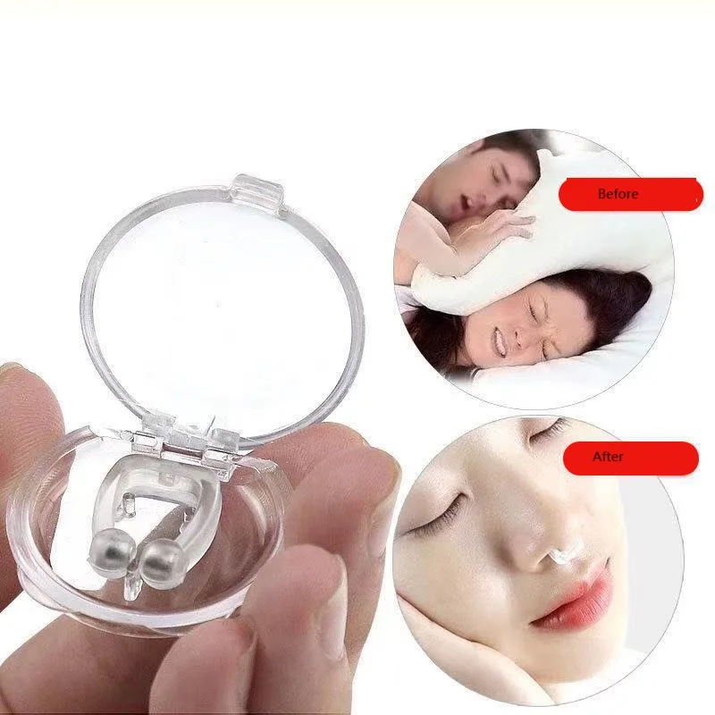 Magnet Silicone Anti Snoring Nose Clip Stopper Anti Snore Kit For Better Sleep