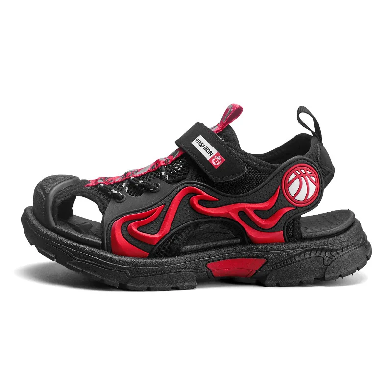 Custom manufacturer factory new style design footwear fashion children basketball sandals sport beach sandals for boys kids