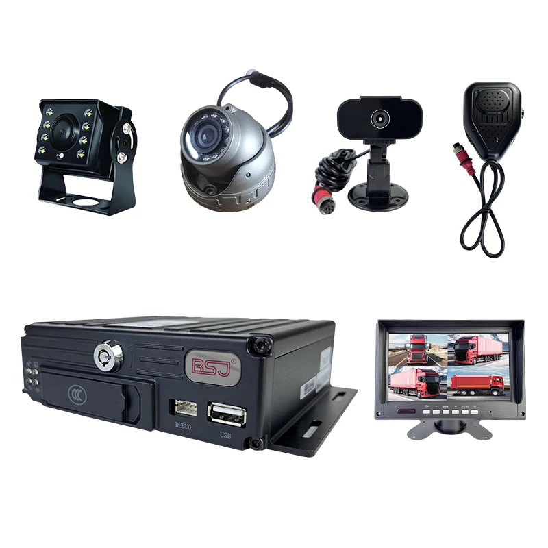 Mobile Dvr Driver Fatigue Warning System 4 Channel Car Dvr Car Camera 4g Video Surveillance For Car
