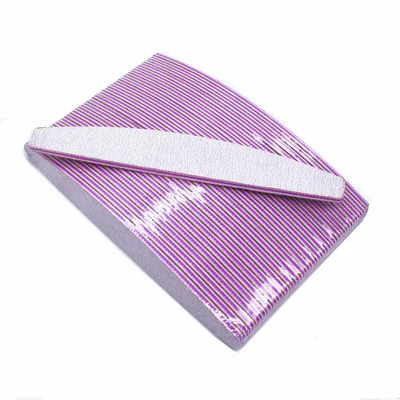 Nail Art Sanding Buffer Files 100/180 Grits Half Moon Nail File Grinding Polishing Manicure Accessories Tools