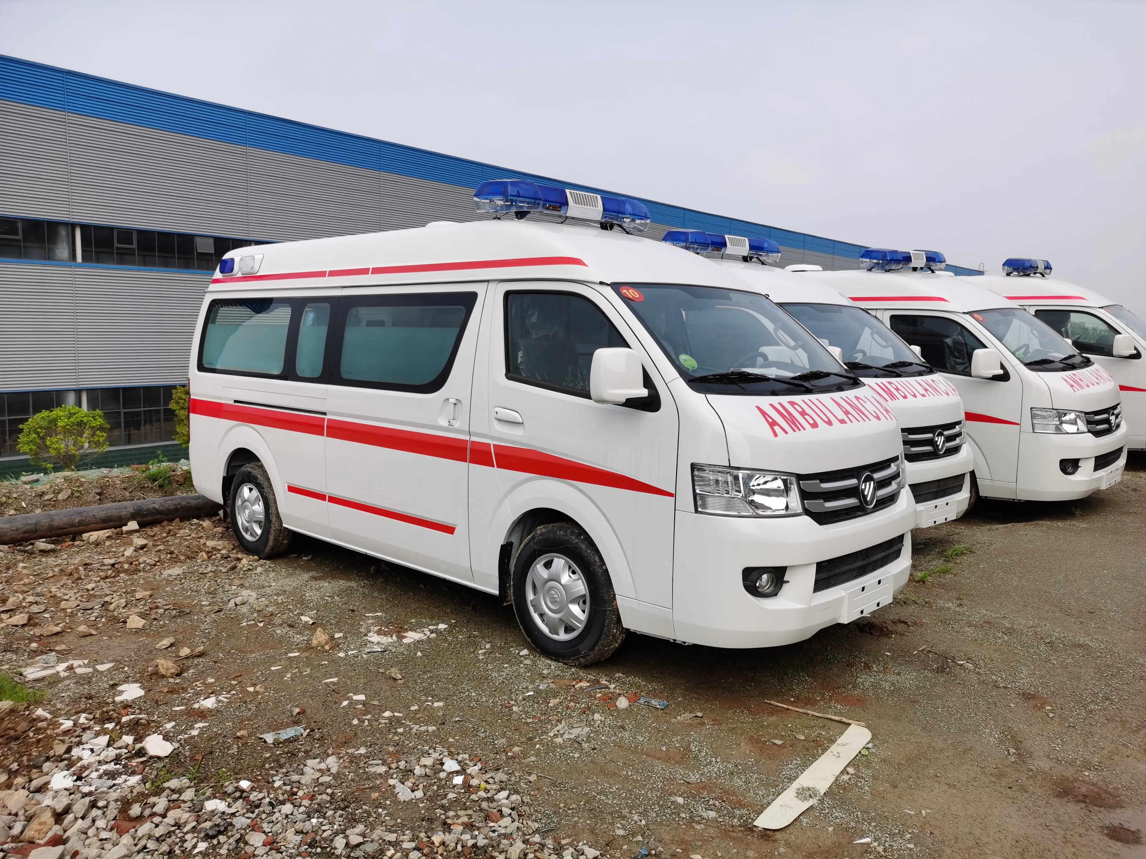 2024 Ambulance Rescue Car Brand New 4x4 Monitoring Hospital Medical Ambulance Vehicle for exporting