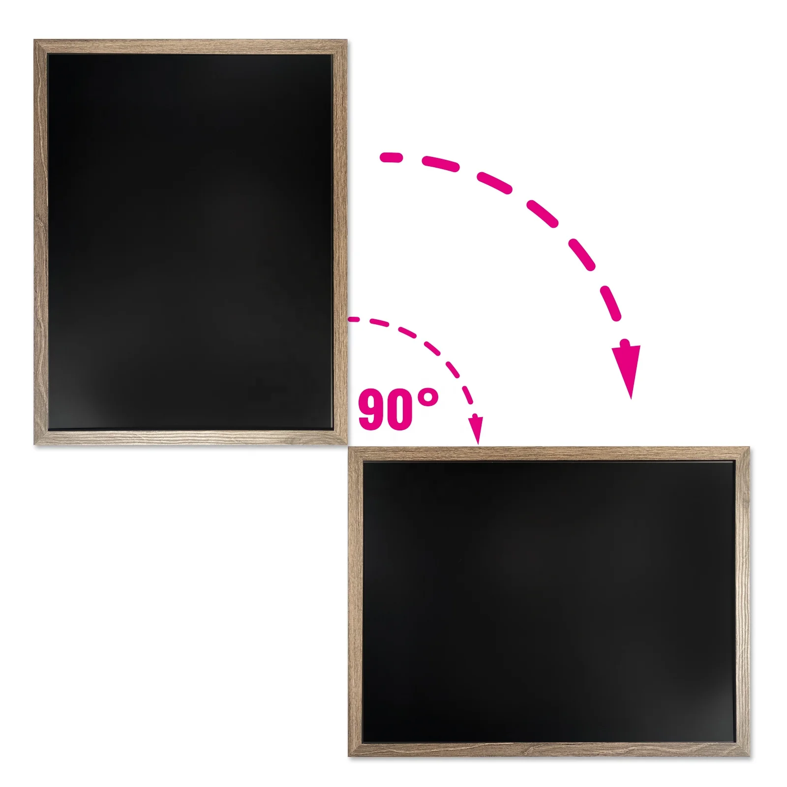 Magnetic Dry Erase Board Wood Frame ,Chalk Board for Teaching and Display Using ---18*24 Inch