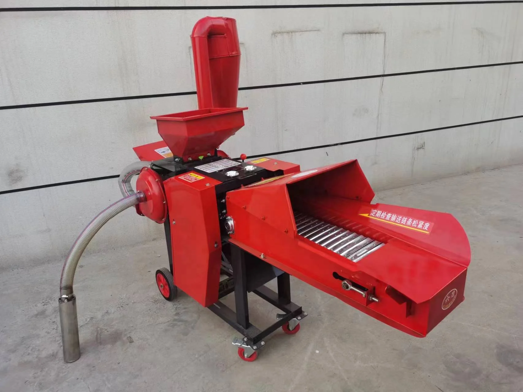 Electric power self priming kneading 9z-1.5 chaff cutter tractor driven straw chopper price