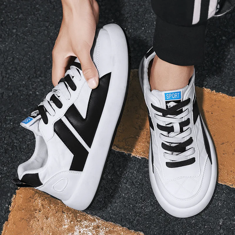 PU upper light weight men fashion sneakers wholesale walking style casual shoes cheapest