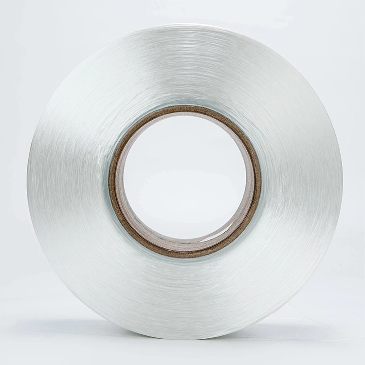 Производство АА ранг девственницы сырой белый 100% poy полиэфирная нить