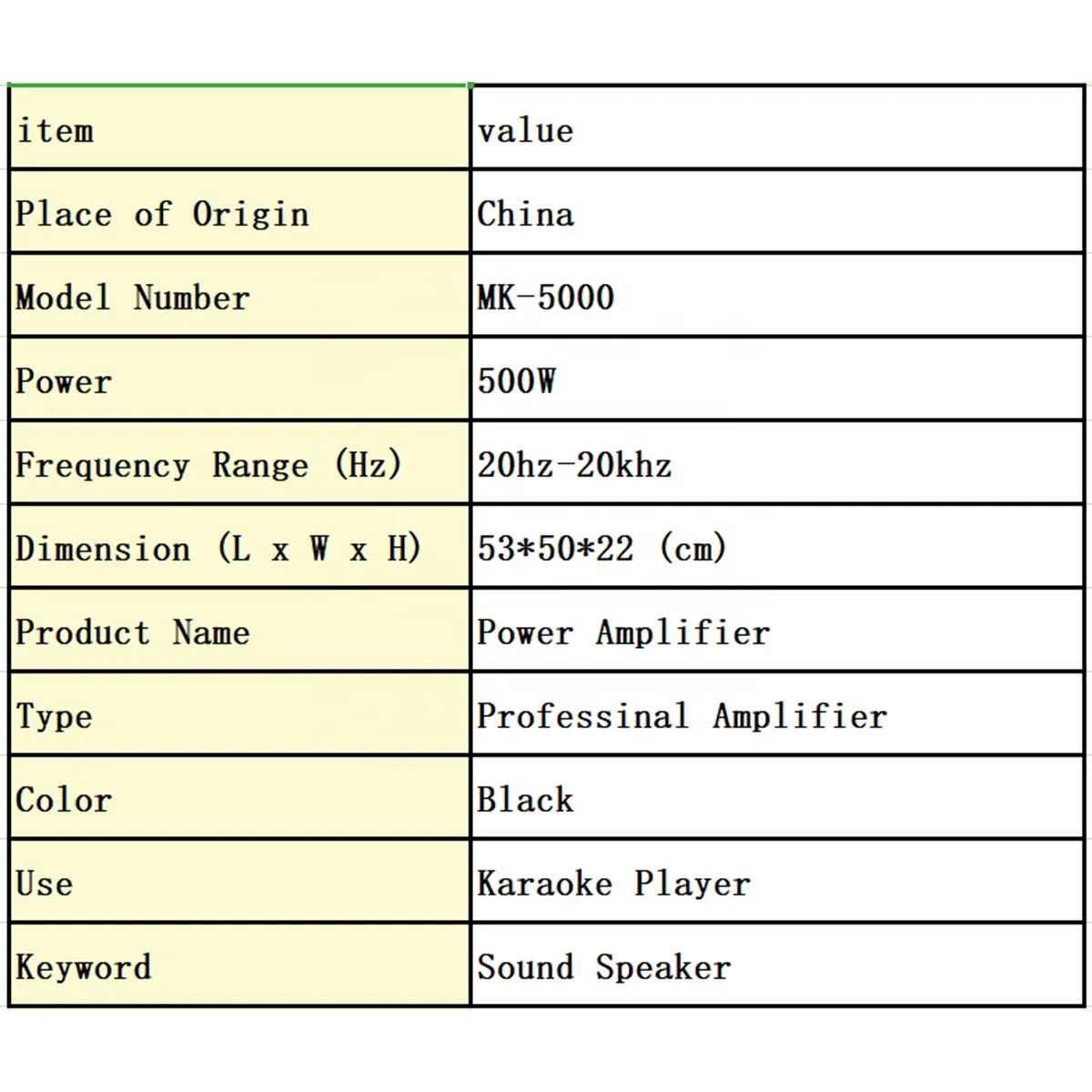 MK-5000 Professional High Power Digital Karaoke Amplifier DJ Speaker For Disco Bar Club Home Theatre