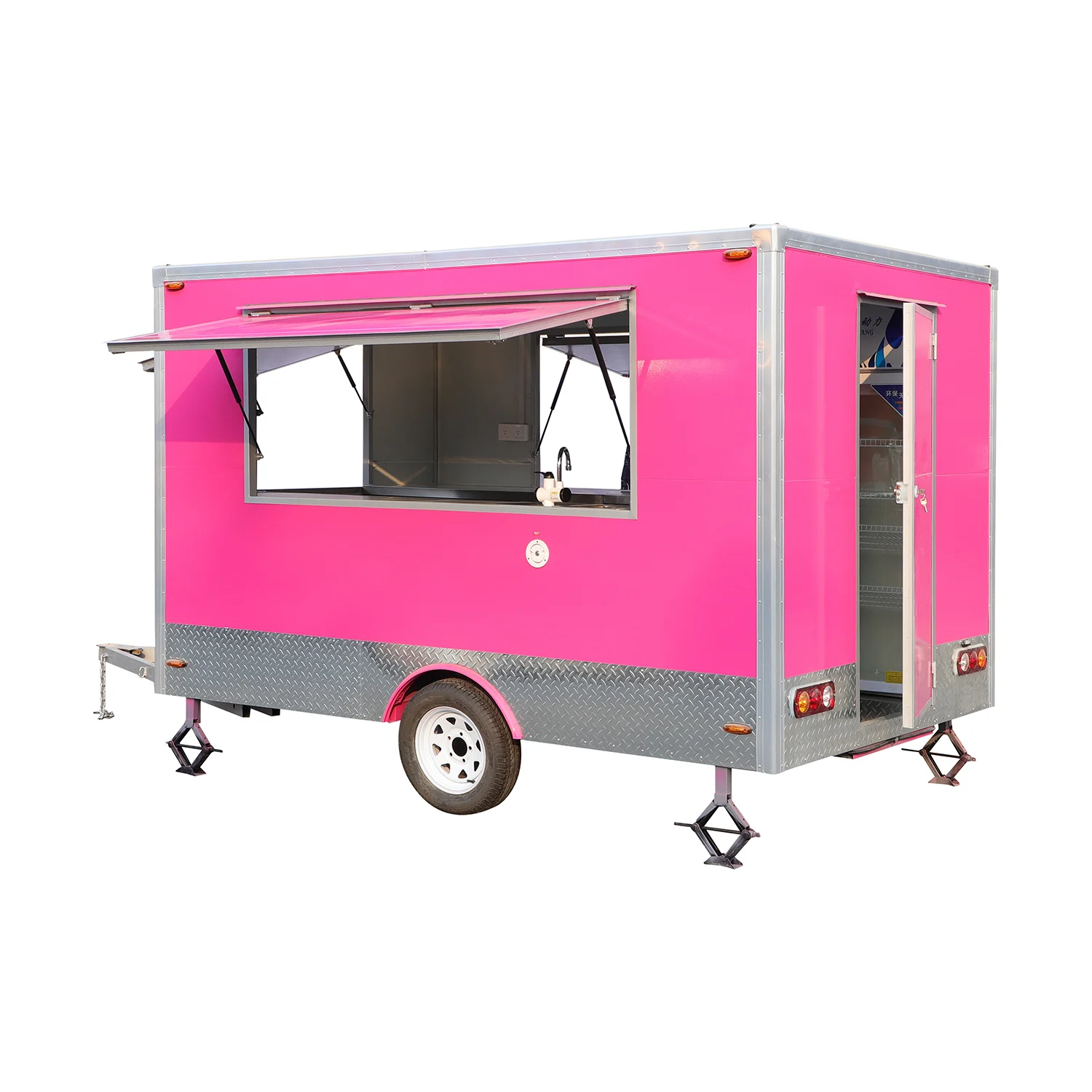pizza food truck fiberglass food trailer vending food cart made in the united states