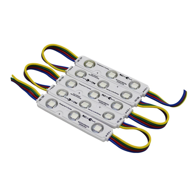 
12v 3 Light Sign Lens Modulo Led Mini Smd Led Module Injection Remote Control 2835 Rgb Led Modules 