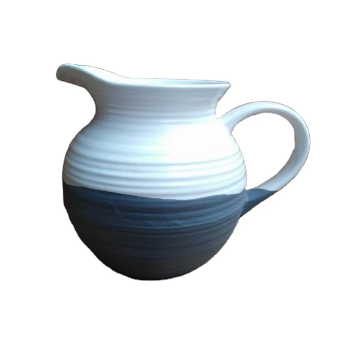
High Quality Home Ceramic Drinkware Used Coffee Milk Measuring Jugs Stoneware milk pot 