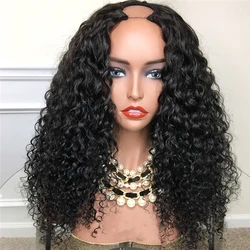 Hot Beauty Kinky Curly U Part Wig Human Hair Wholesale Virgin Wigs Human Hair 100 Human Hair Wigs
