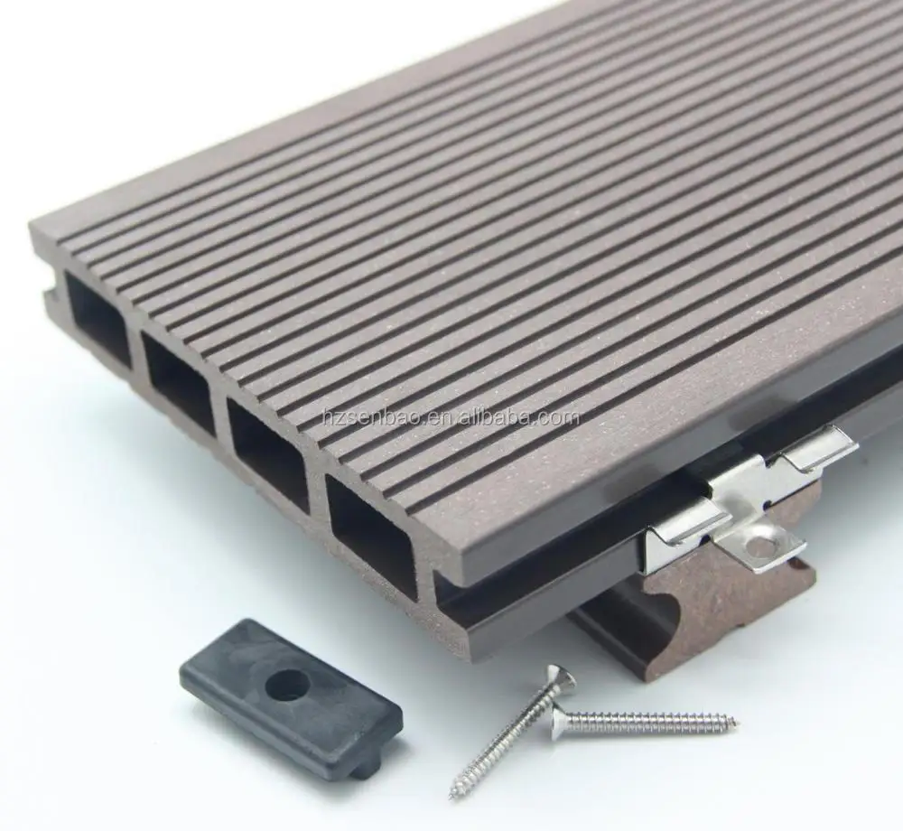 Decking installation accessories fasteners wpc wood composite flooring fixing plastic clip lock screws