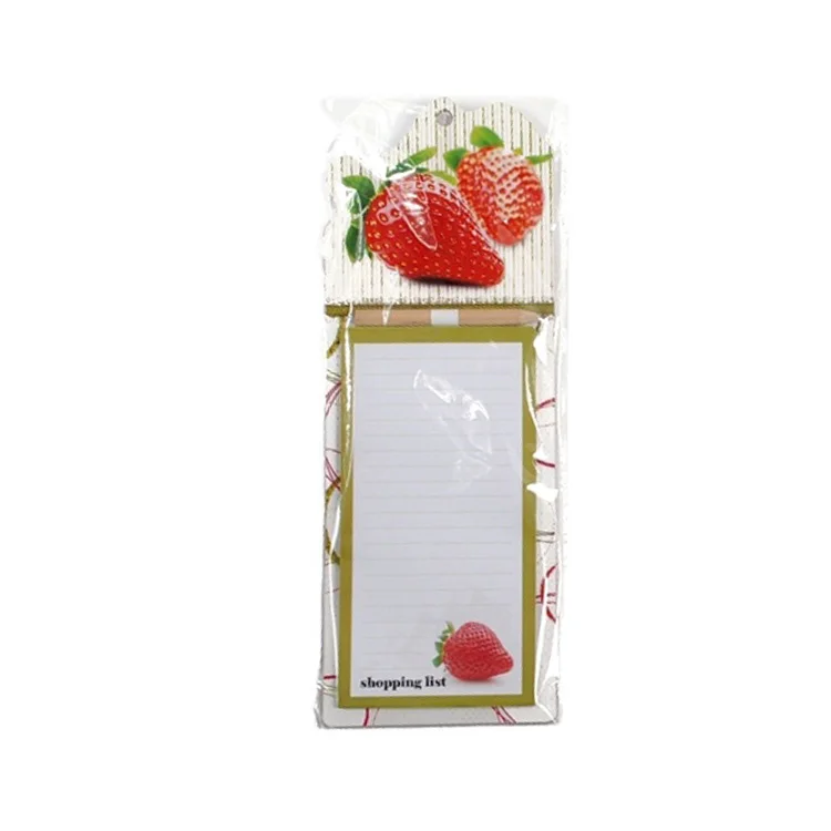 Promotional Writing Note Pad Kawaii Daily Floral Memo Pad Tear Off Magnet Notepad With Pen