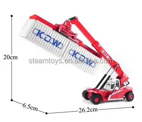 1:50 Metal Model Container Front Crane Engineering Machinery Truck Reach Stacker for Collection and Kids Gift Diecast Toys