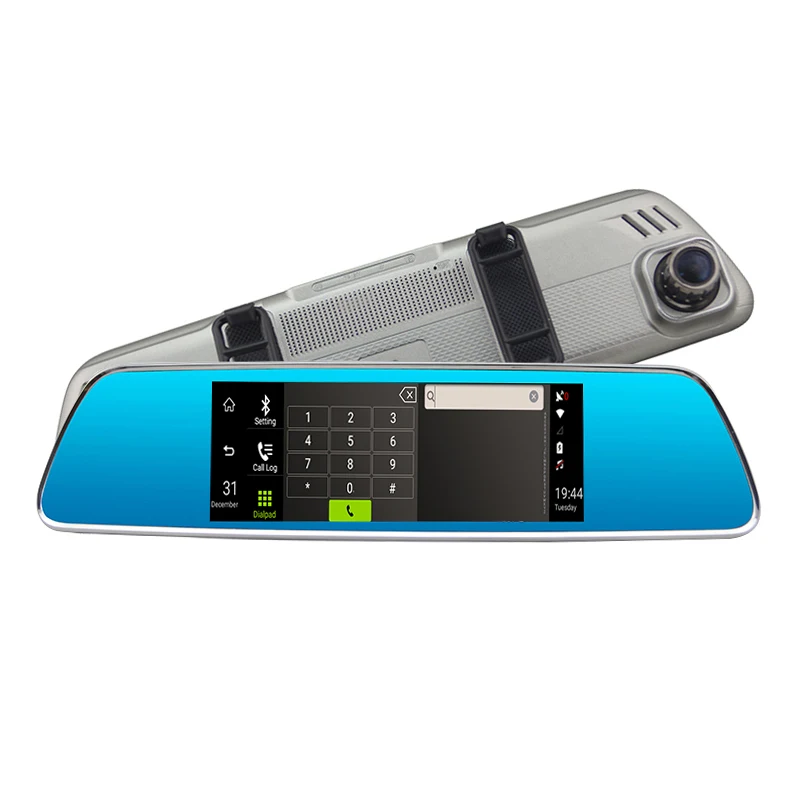 Support Parking Monitor 4G WIFI Navigation 7 Inch Car GPS Navigation Rearview Mirror DVR