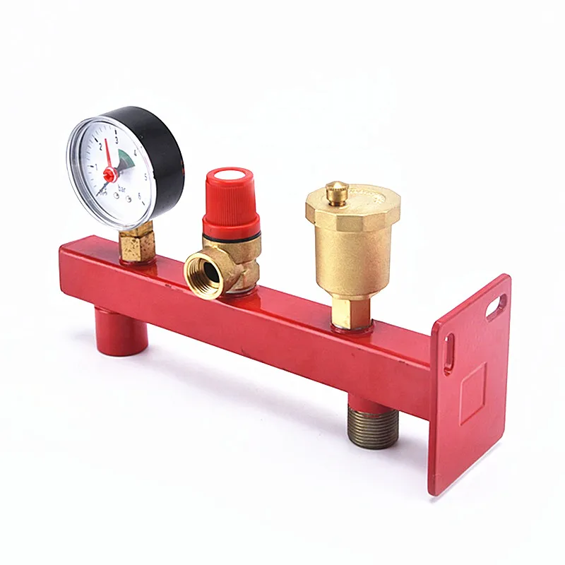 Brass Boiler Safety Group Set Complete Pressure Relief Valve Safety Valve