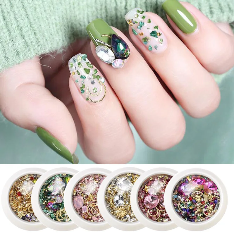 Wholesale best price new style nail flash diamond jewelry multi-style nail personalized jewelry