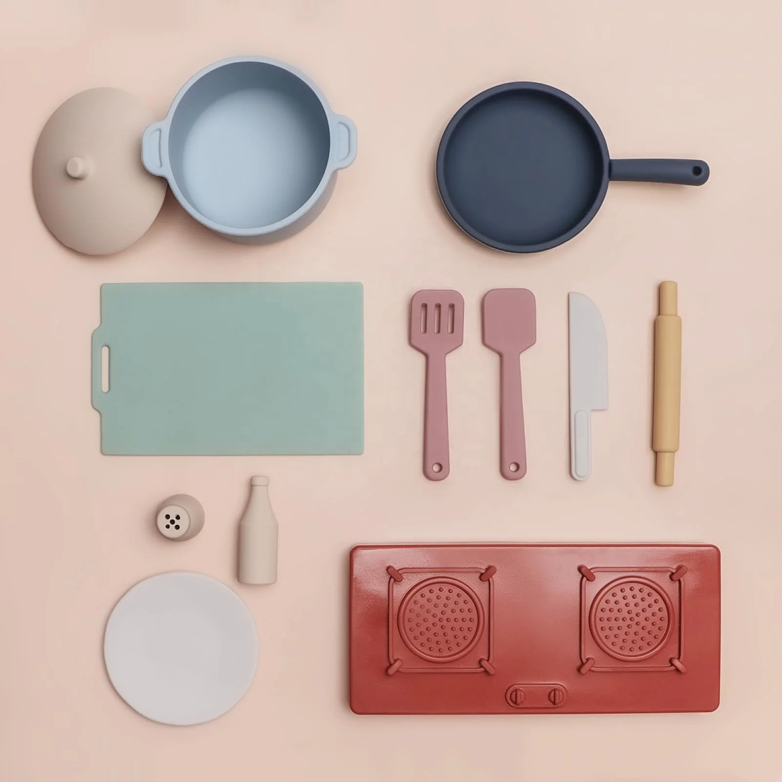 Silicone Kitchen Toys Sets Tea Cup Baby Children Kids Kitchen pretend Toys Pretend Play Kids Role Play Toy Dishwasher Safe