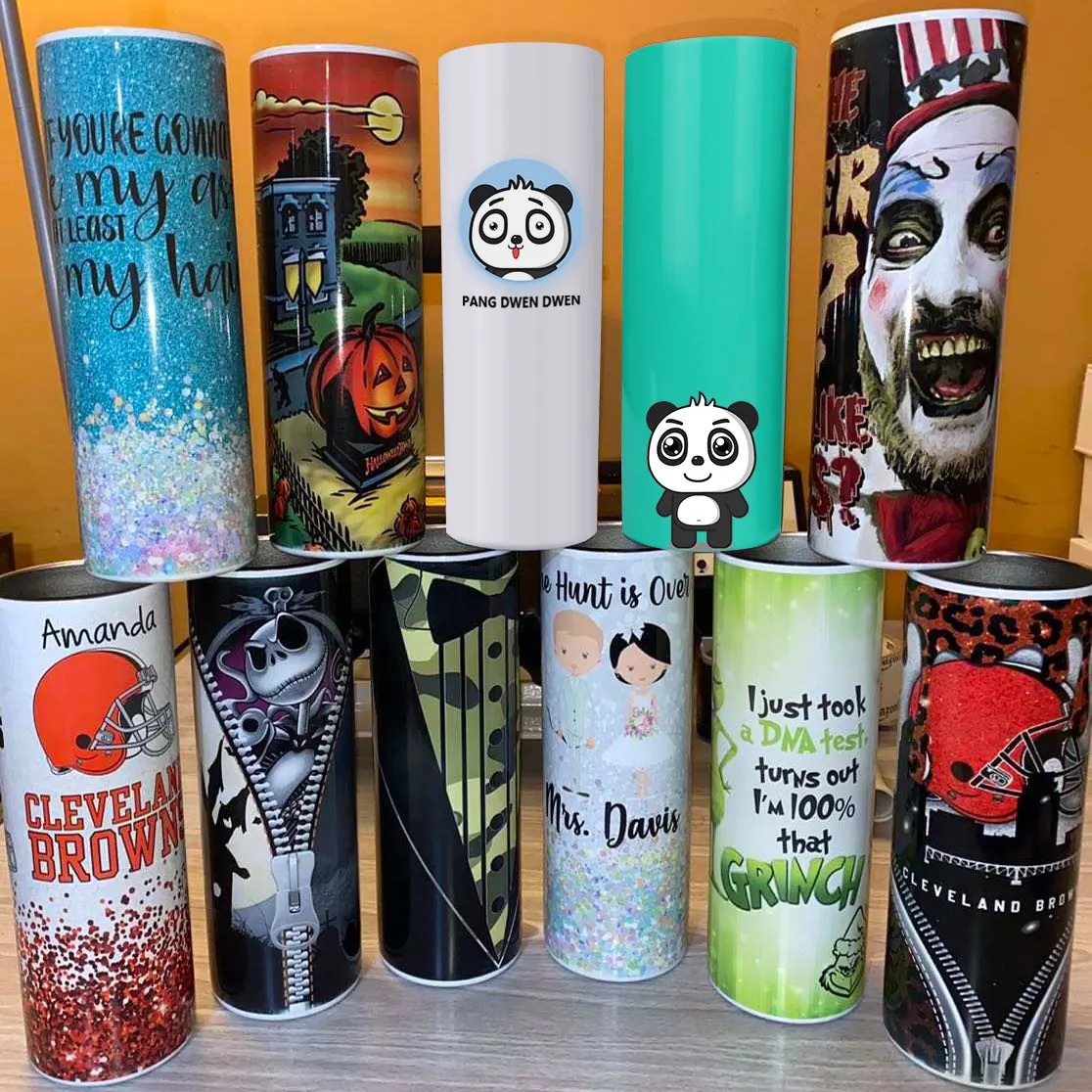 316 Stainless Steel Double Walled Vacuum Insulated Tumbler USA Warehouse Free Shipping Sublimation Blanks Tumblers With Straw