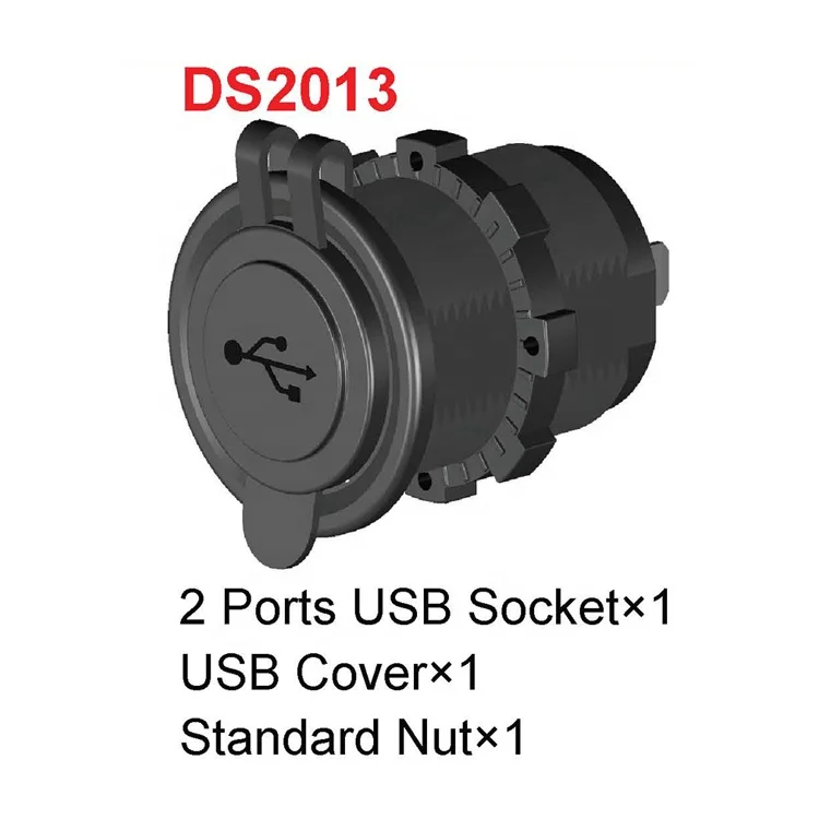  12 В/24 В DS2013 2.1A 1A Выход водонепроницаемый двойной USB-переходник аксессуар розетка питания 24 вольт автомобильное зарядное