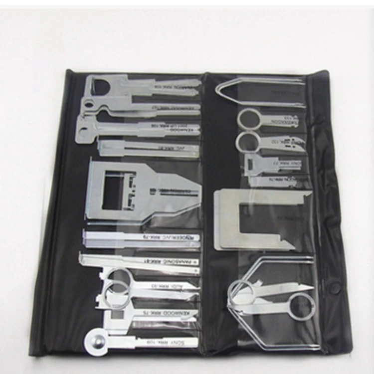 Advanced automatic decoration removal tool kit door trim remover CD GPS radio audio removal tool