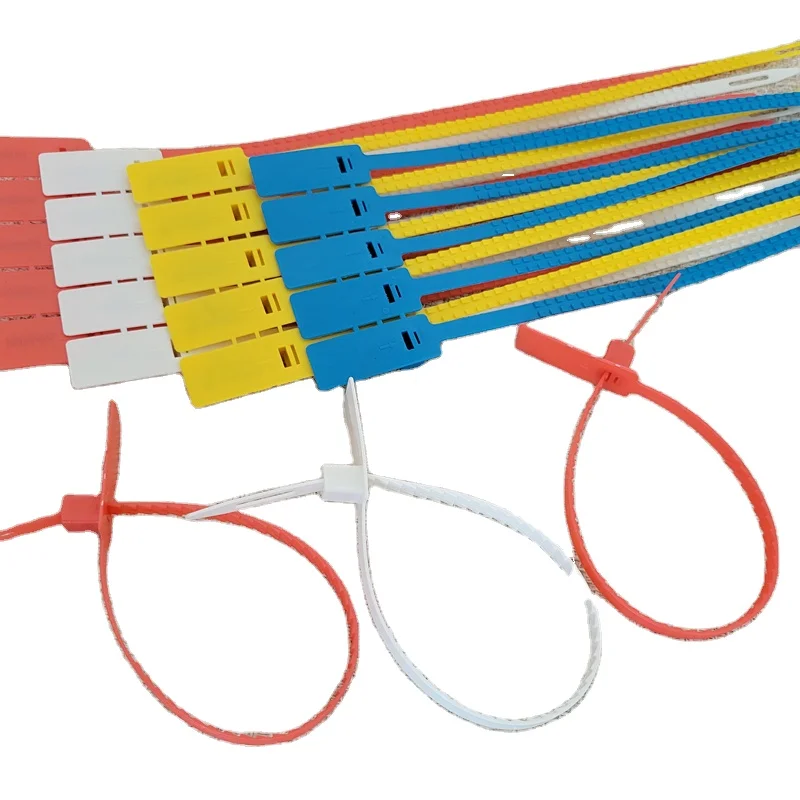 Factory Direct Sale WholesaleCustomized Logo Serial Number Disposable Tamper Proof Security Container Seal Plastic Seal