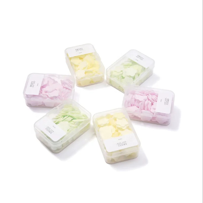 Private label moisturizing mini hand washing soap paper sticks travel portable clean paper soap