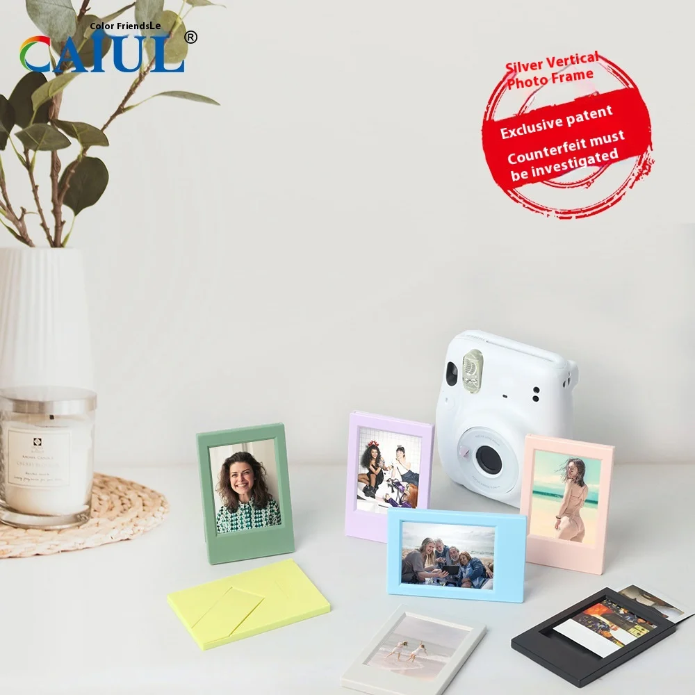 Wholesale 3-Inch Mini Classic Vertical Photo Frame in Morandi Color for Mini Photo Suit Made of Plastic