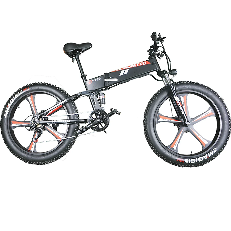 Оптовая продажа складных электрических велосипедов HUMTTO 1000 Вт 48 В 7 скоростей классный дизайн колеса 26 дюймов полная подвеска