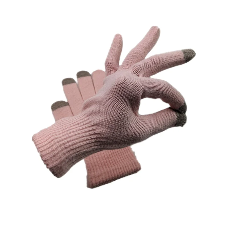 Touch screen gloves cross-border explosion type fiber warm breathable antibacterial gloves non-disposable touch screen gloves