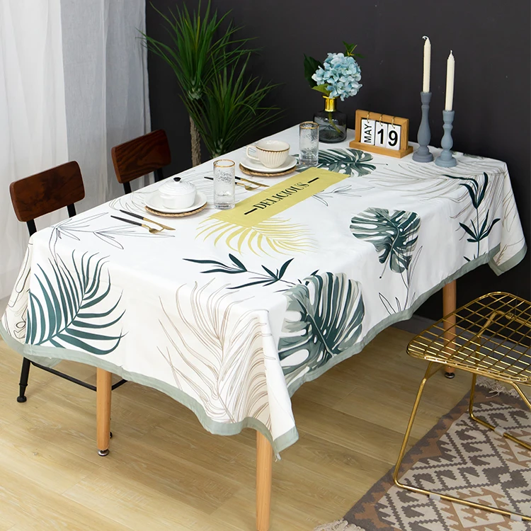 Hot Sale Wholesale Tablecloth Waterproof Oilproof Anti-scald Square Table cloth For Hotel Restaurant Household