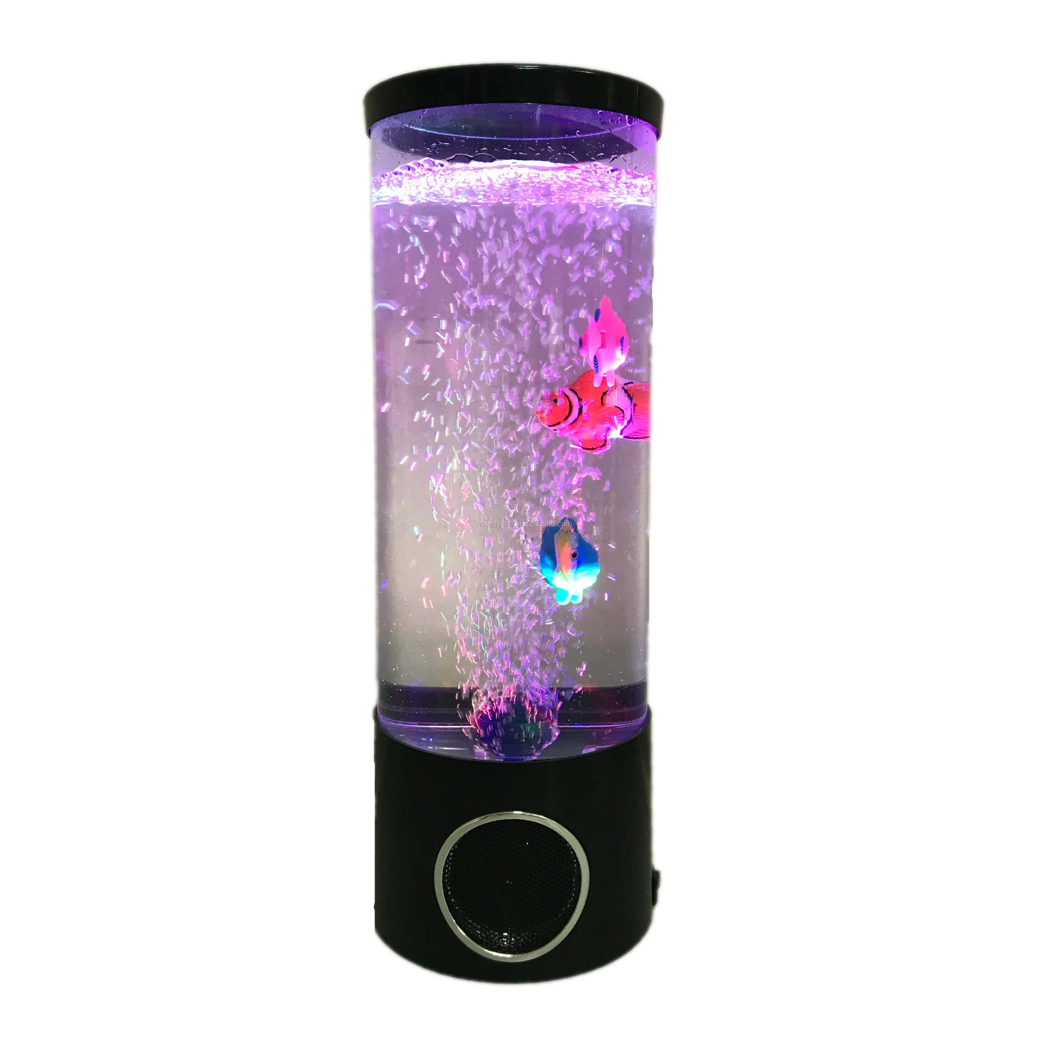 Bubble Fish Lamp Speaker lava lamp Aquarium Relax Mood Nightlight Desktop Light Bubble Fish Tank Light