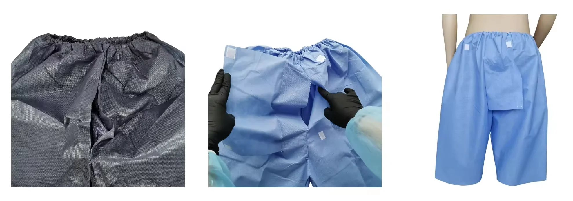 Disposable Patient Colonoscopy Exam Shorts/Pants Medical Underwear Endoscopy Non-Woven Scrub Patient Pants Pyjamas