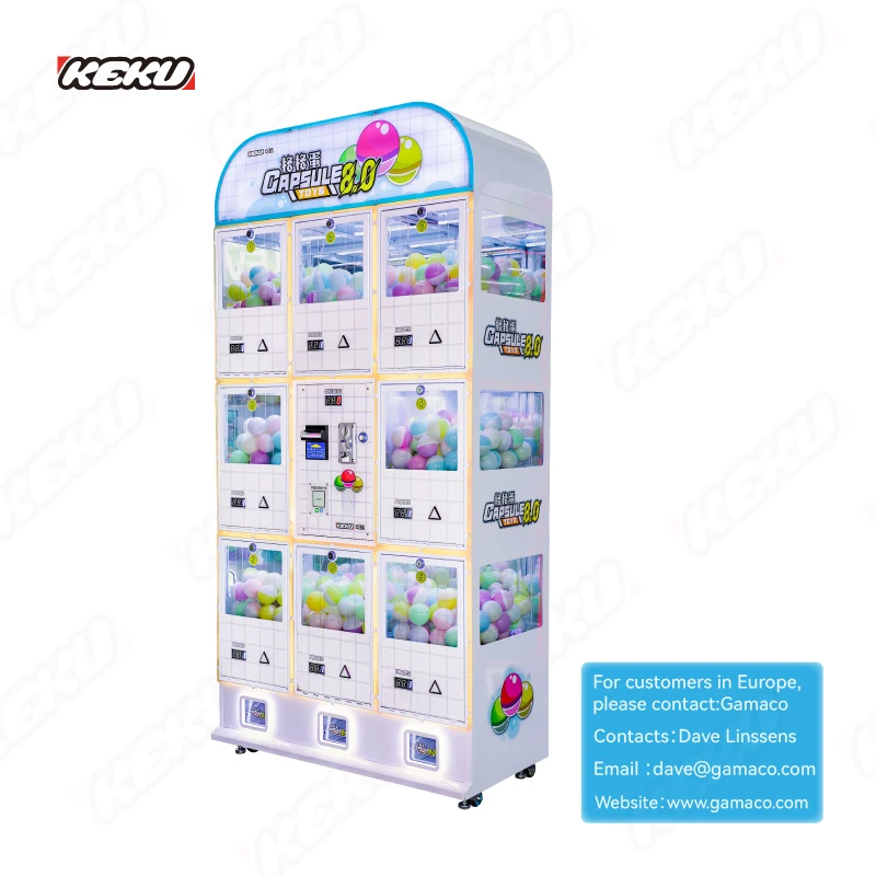 KEKU Popular Gachapon Machine in Mall Wholesale Gashapon Capsule Toys From Factory Support OEM