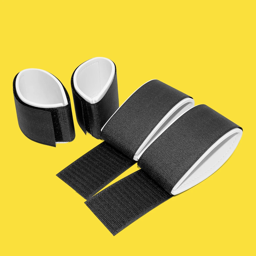 Ski Accessories 4 Pack Ski Pole Carrier Straps Hook and Loop Adjustable Ski Straps