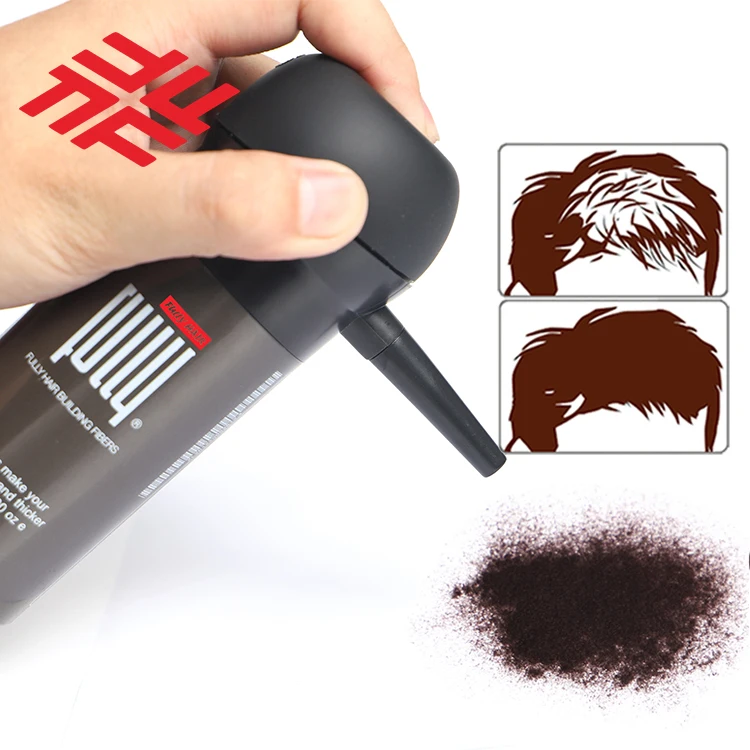 China Factory Custom Logo 50G Bottled Hair Wig Powder FULLY Unique Plant Keratin Hair Building Fibers