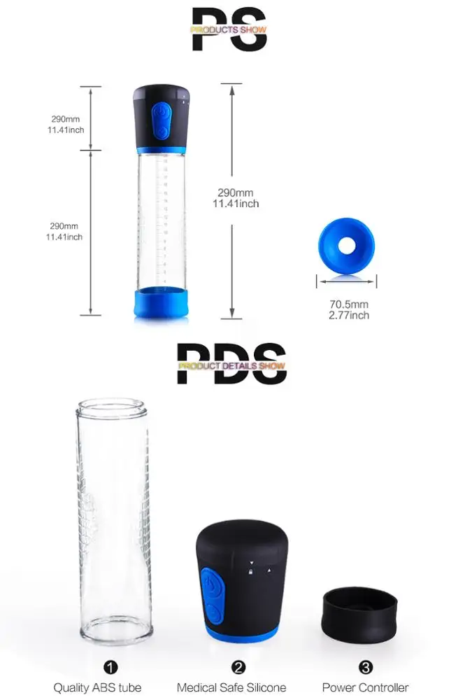 In Stock Hot Sale Men Electric Penis Vacuum Pump Device Penis Enlargement Pump Enlarge Your Penis