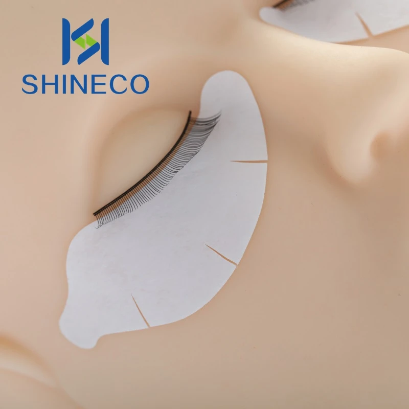SHINECO STY-08 Eazy Peel  private label thick microfoam eye pad for Eeylash Extensions factory OEM white eyelash gel pads