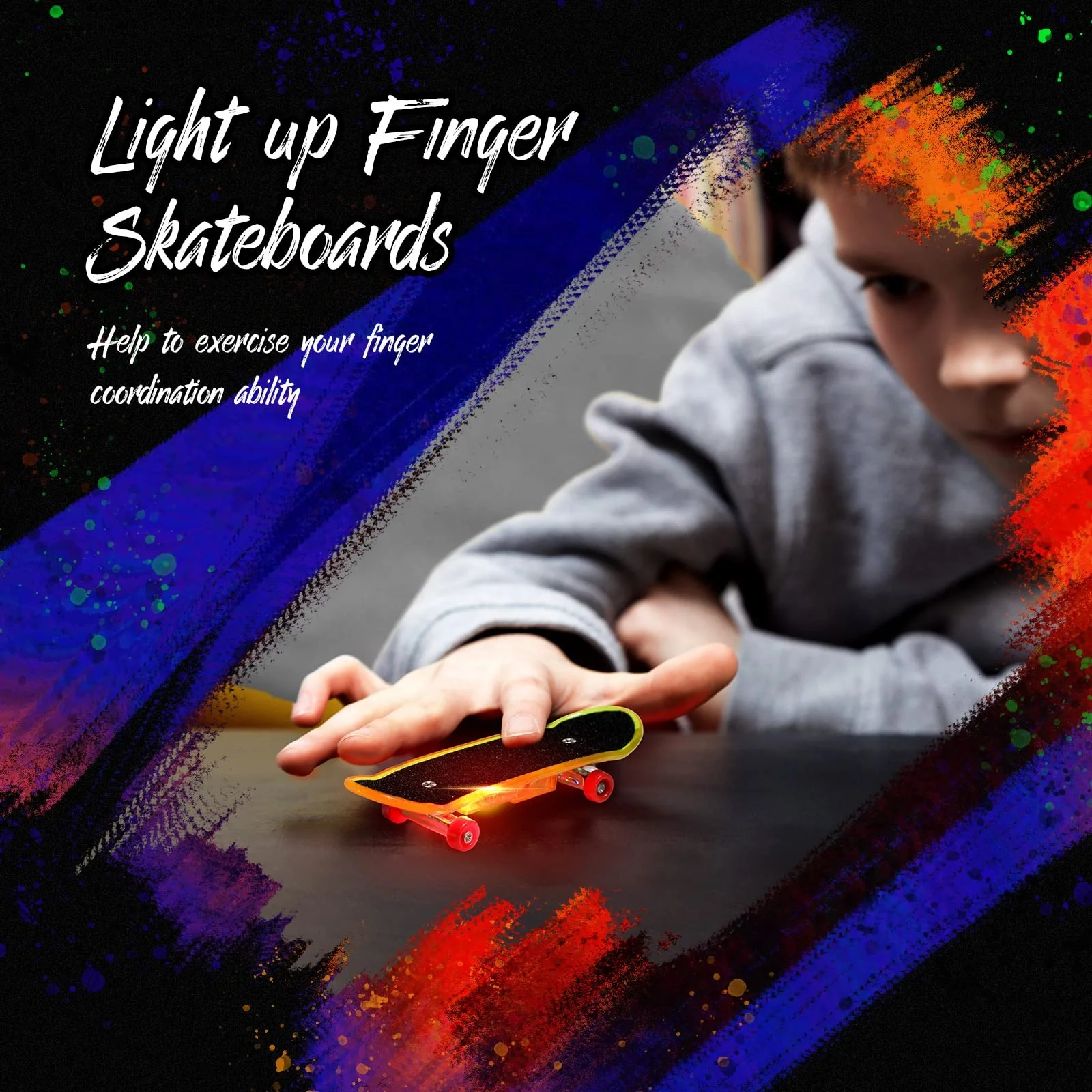 professional skateboard track brasil mini finger sports skateboards finger skate boarding mini finger led skateboard