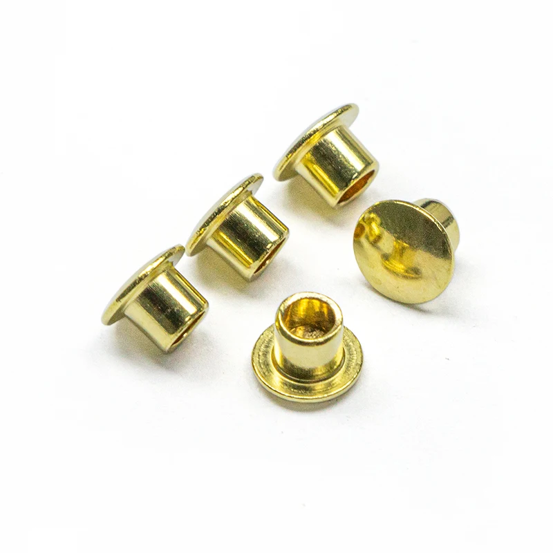 Factory Hot Sales Brass Round Head Semi Tubular Rivets For Fastening Knife Handles