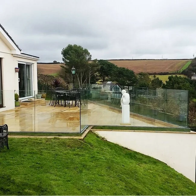 Daiya plexiglass deck railing with prices u channel and  handrail