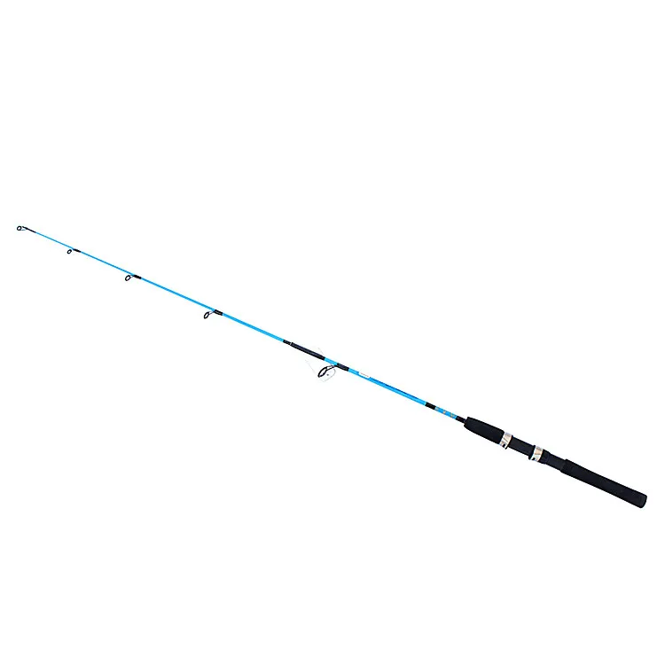 Chinese made fiberglass offshore saltwater spool set and EVA handle 2 section solid Luya fishing rod