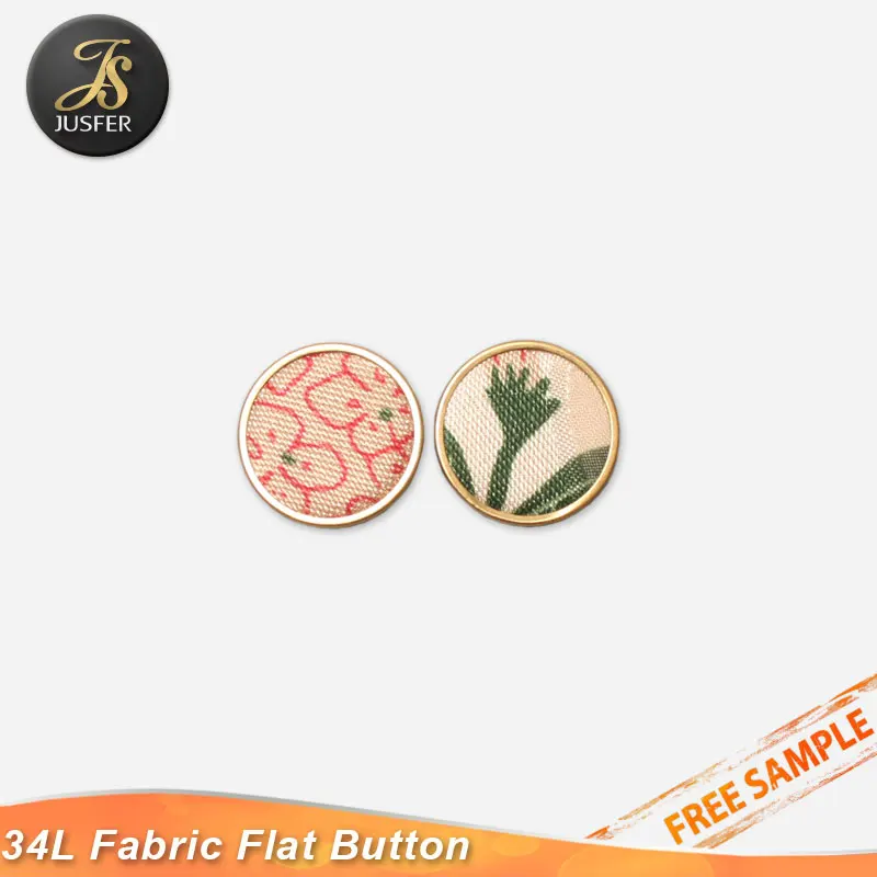 
classic flat cloth silver metal shank buttons for blazers 