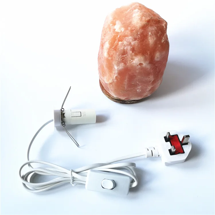 High Quality dimmer switch E12 Australia salt lamp cord E14 with metal stent USA salt lamp fitting power cord set