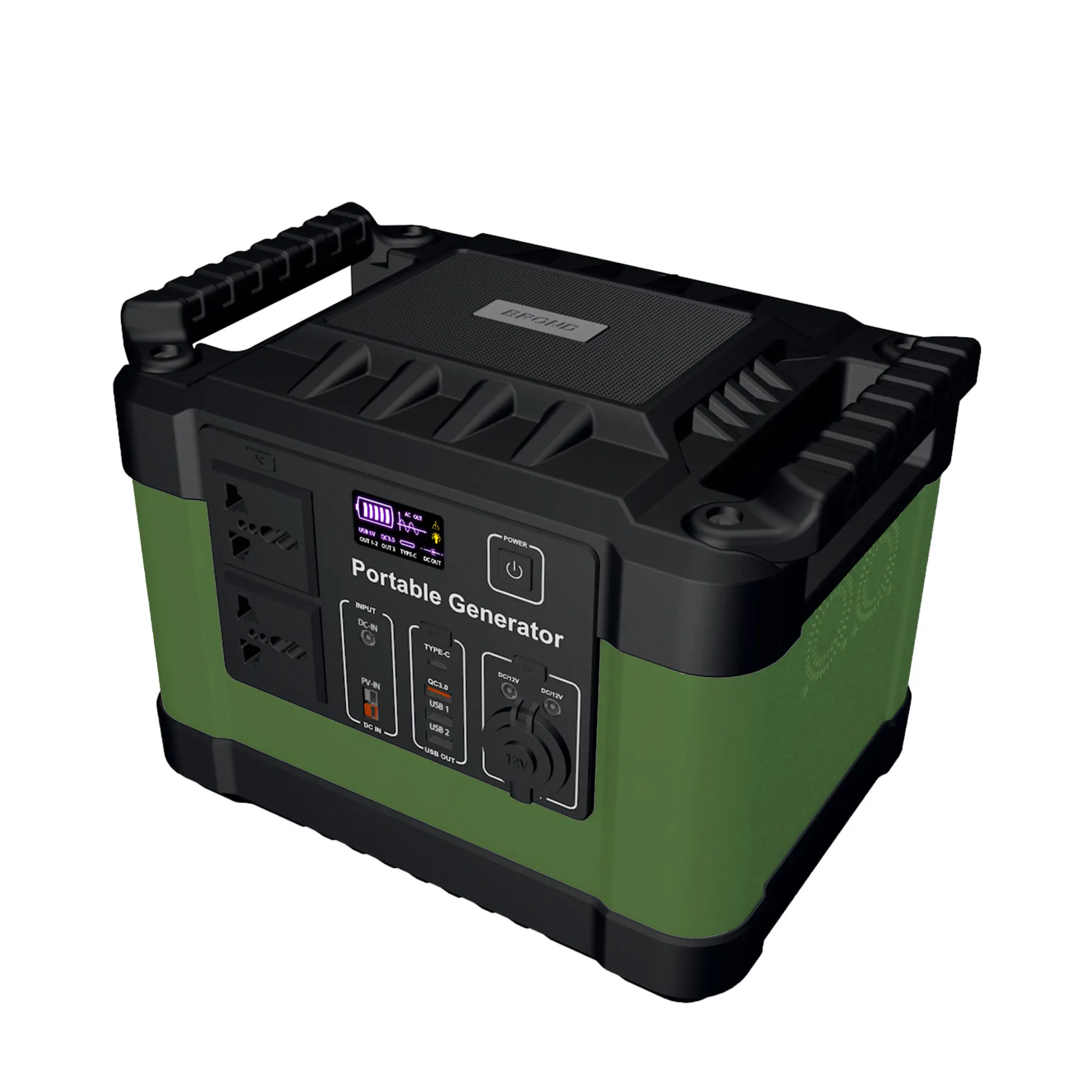 
New product high-quality solar generator 1500W lithium battery portable power bank, suitable for outdoor travel, camping and hun 