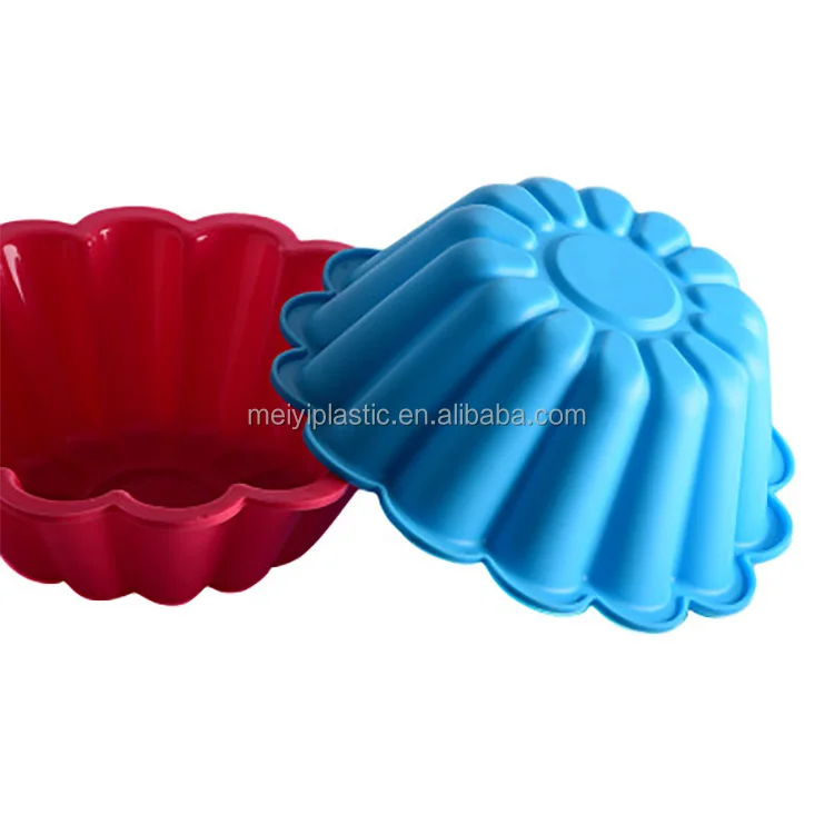 Silicone Large Cake Mold Flower Shaped Round Nonstick Baking Pan Cheesecake/Pie/Flan/Bread Baking Tray for Birthday, Anniversary