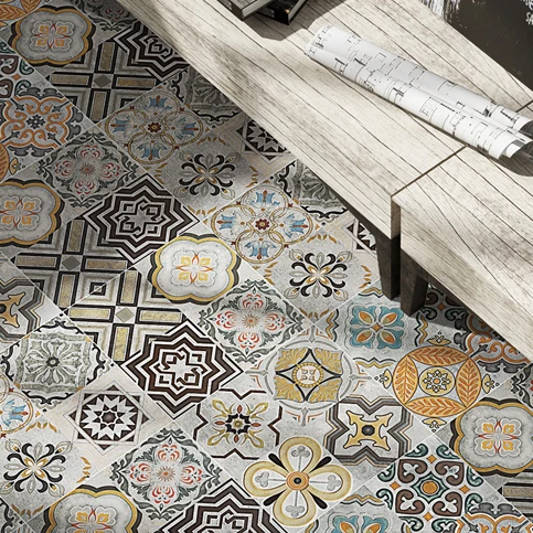 Encaustic Handmade Cement DIY Floor Tiles Iranian Indian Ceramic Stencils Moroccan Mosaic Tiles