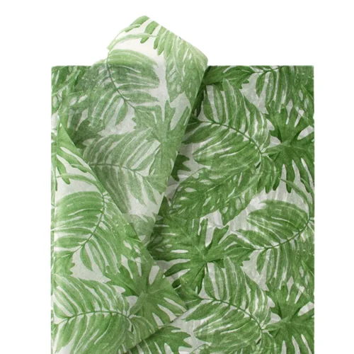 Palm Leaves Design  Custom wrapping printed logo gift wrapping tissue paper
