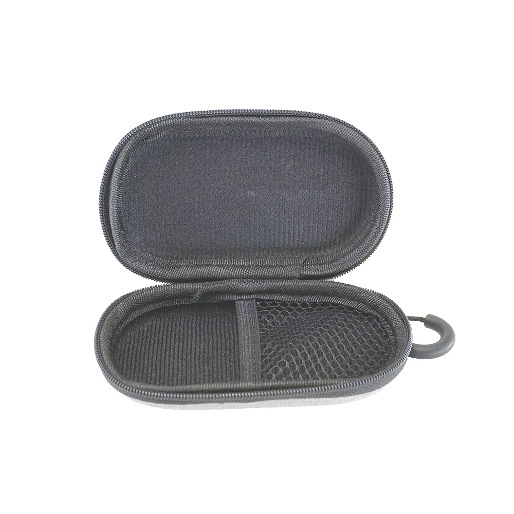 Rectangle Small Hard EVA Case - Portable Protection Earbud Case Zipper Pouch for Headset, Earphone, Flash Drive, Charging Cable