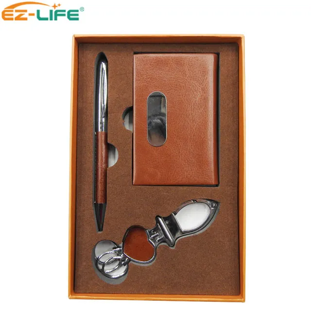 Футляры для визиток оптовая продажа кольцо ключей шариковая ручка в форме сердца подарочный набор