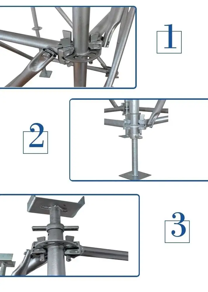 
layher scaffolding system ringlock system quick stage Q235 Steel ringlock scaffolding for Construction 